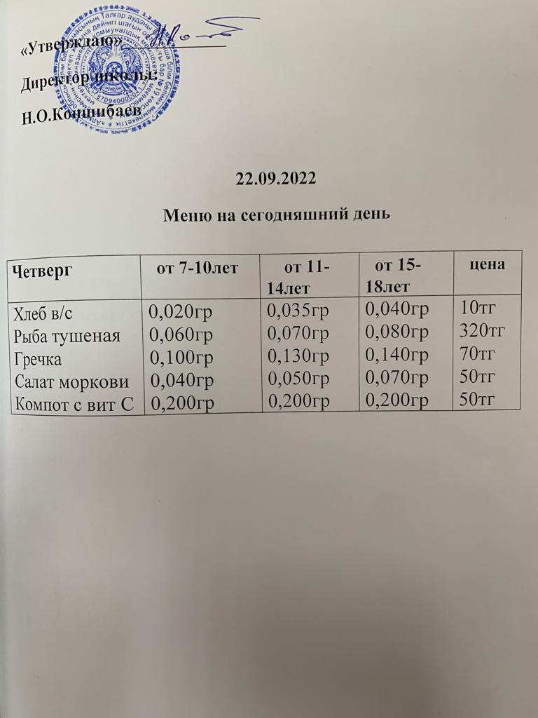 Ас мәзірі