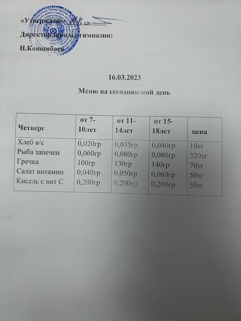 Ас мәзірі