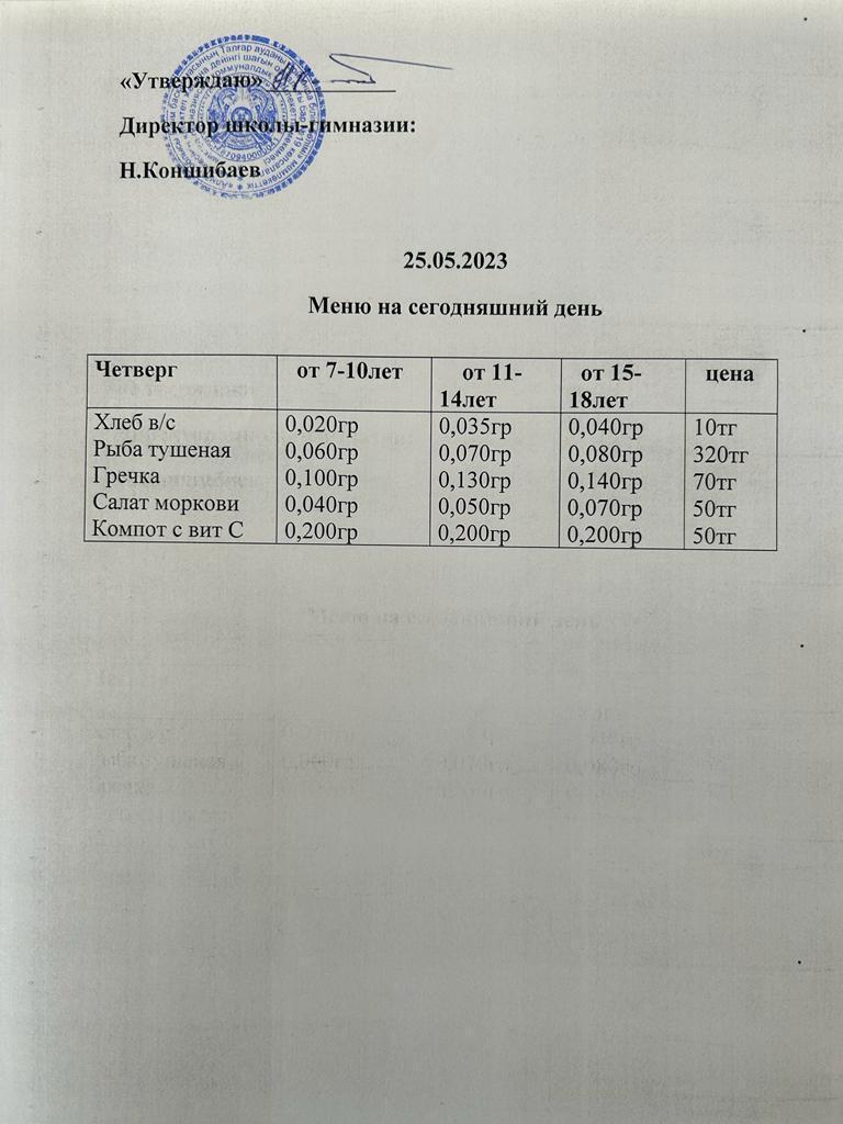 Ас мәзірі