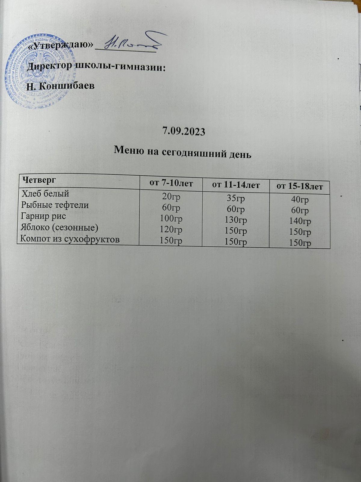 Ас мәзірі