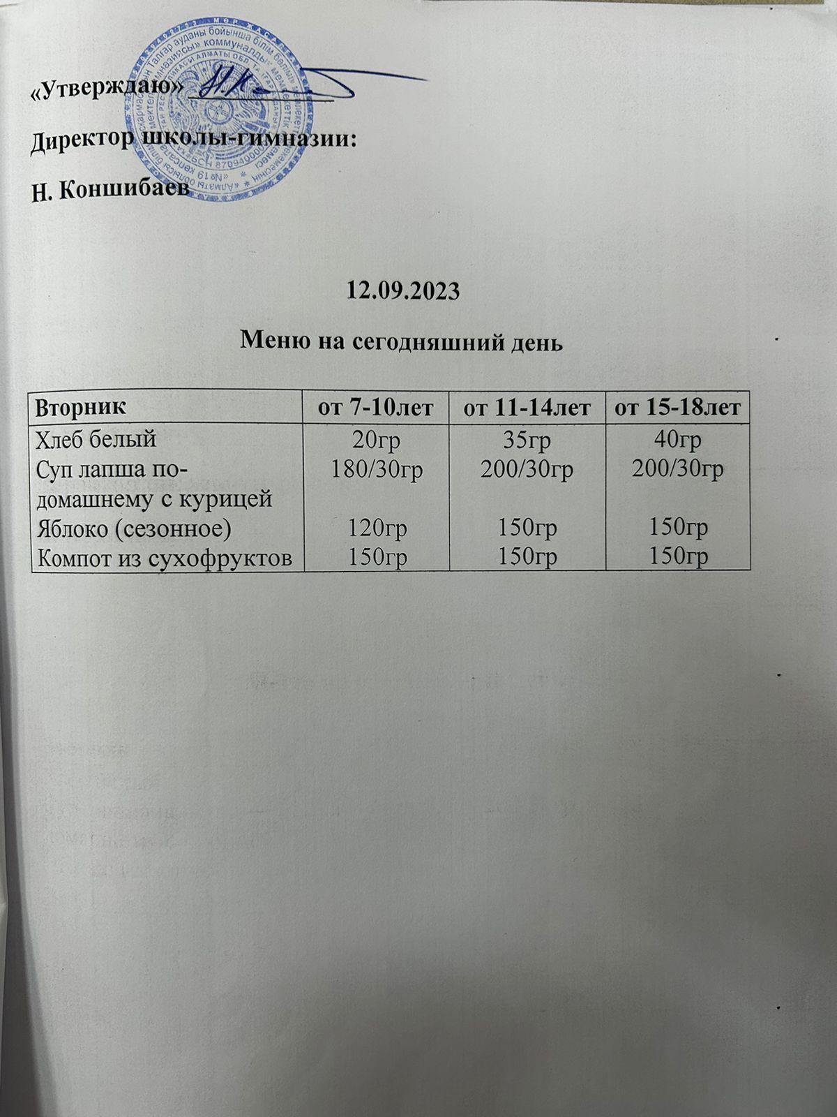 Ас мәзірі