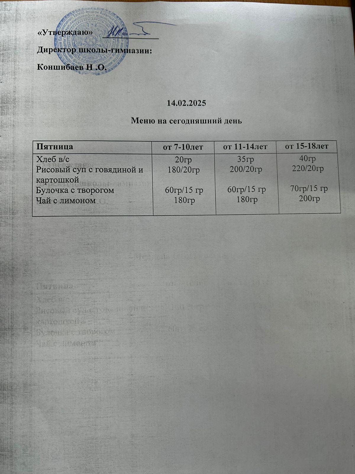 Ас мәзірі